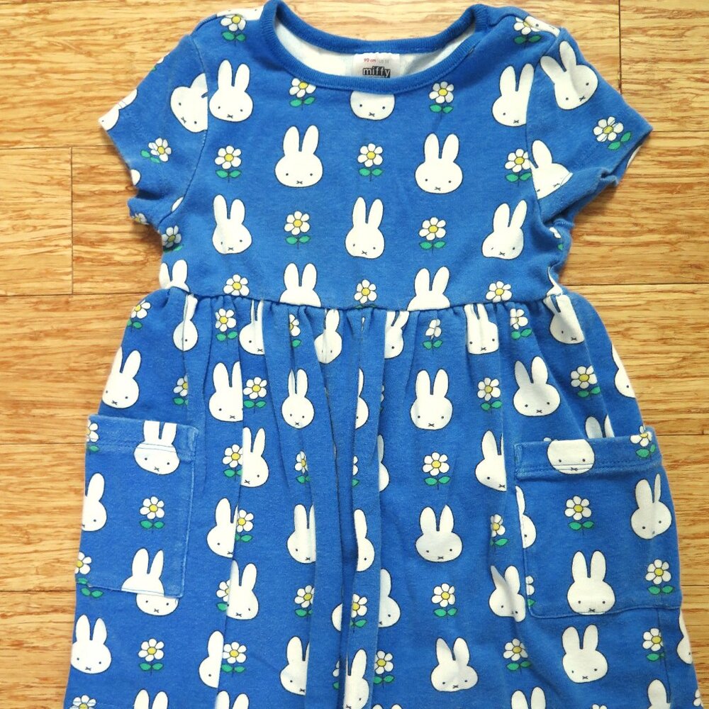 Hanna Andersson Blue Miffy Dress size 3T